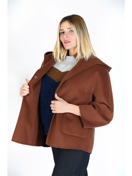 cappotto over corto con cappuccio EMMA & GAIA | 43S404306